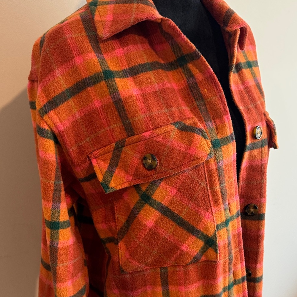 Wild Fable Red Plaid Jacket - Picture 3 of 4